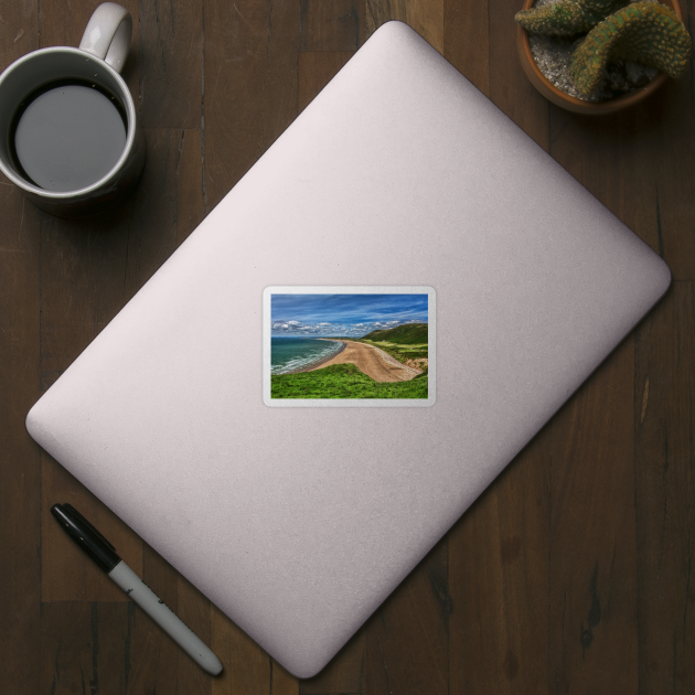 Rhossili Bay On The Gower Peninsula South Wales by IanWL